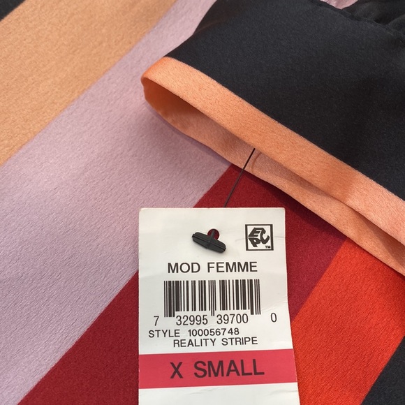 Bar III Multi - Color Striped Wrap Dress.  XS, S, M, L, XL - Picture 12 of 16